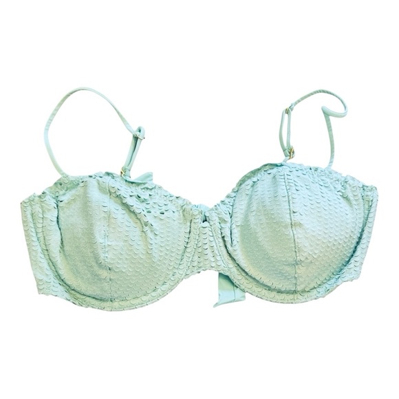 VIX PAULA HERMANNY Nissi Lasercut Bikini Top in Aqua NWT - Picture 3 of 7